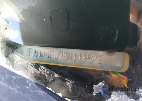 2011 Ford Fiesta Ses z USA, uszkodzony, nr VIN 3FADP4FJ9BM113522